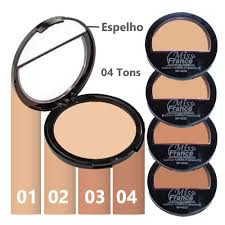 Pó Compacto Facial Acabamento Matte Aveludado - Miss France
